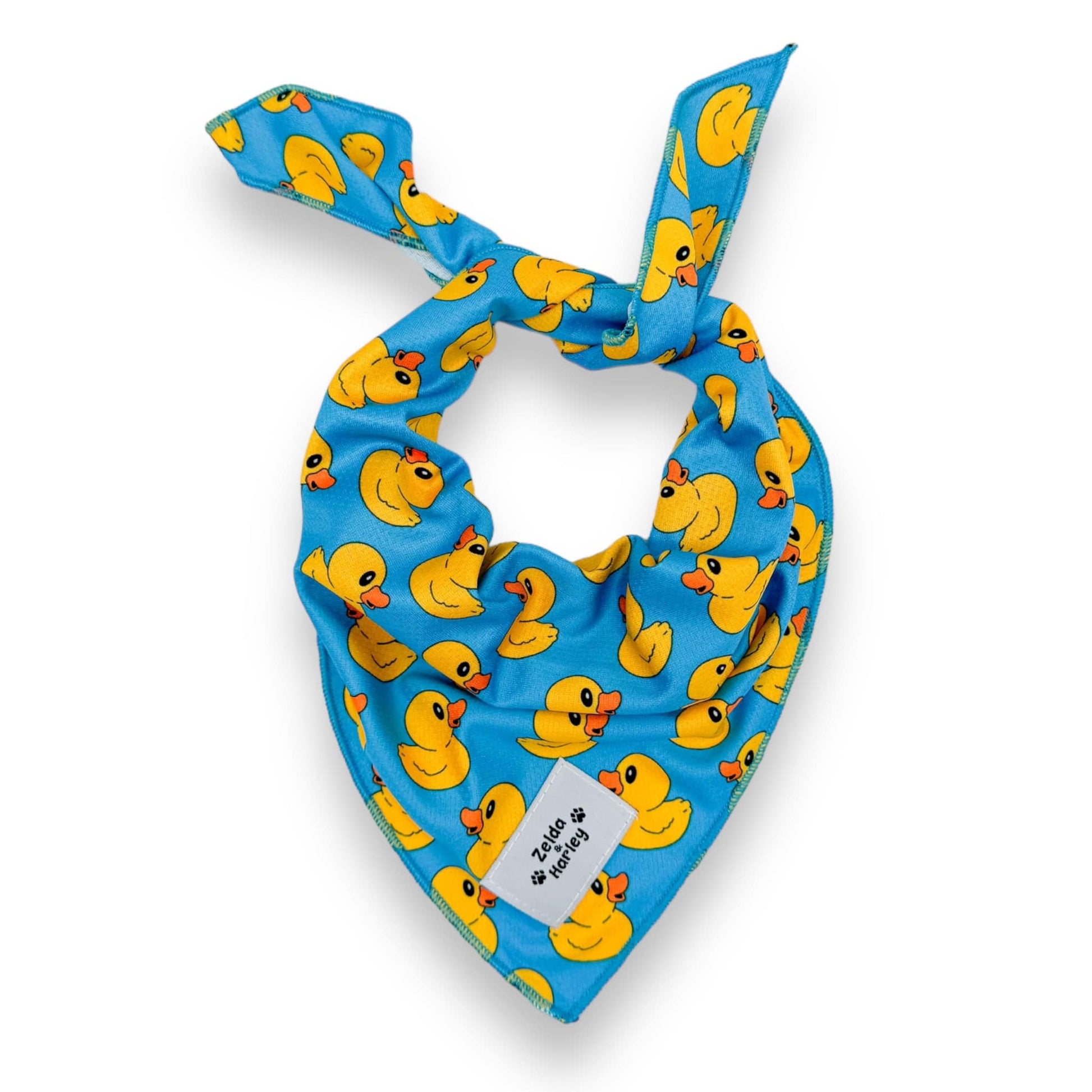 Zelda & Harley Bandanas Rubber Duckie Bandana - Blue