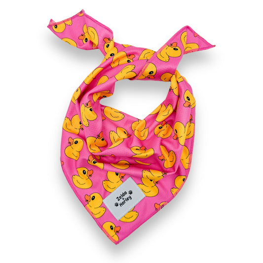 Zelda & Harley Bandanas Rubber Duckie Bandana - Pink