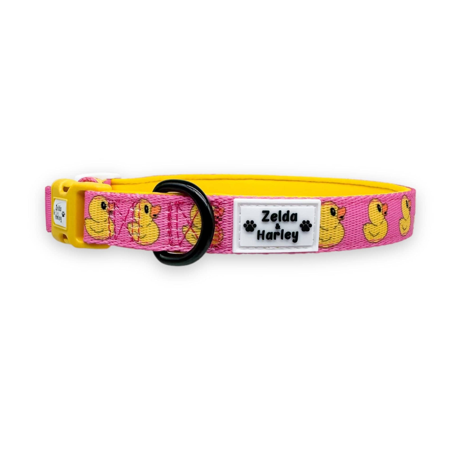 Zelda & Harley Collar Rubber Duckie Collar - Pink