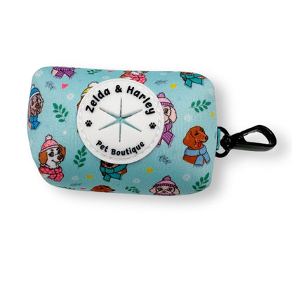 Zelda & Harley Poop Bag Holder Snow Pawtrol Waste Bag Holder