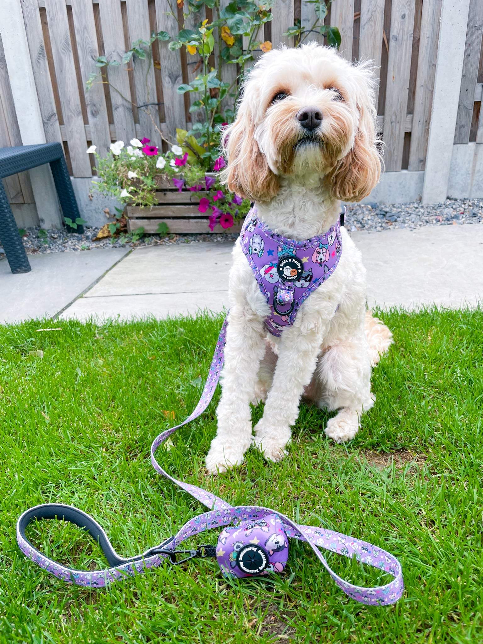 Zelda and Harley Poop Bag Holder Muttallica Poop Bag Holder