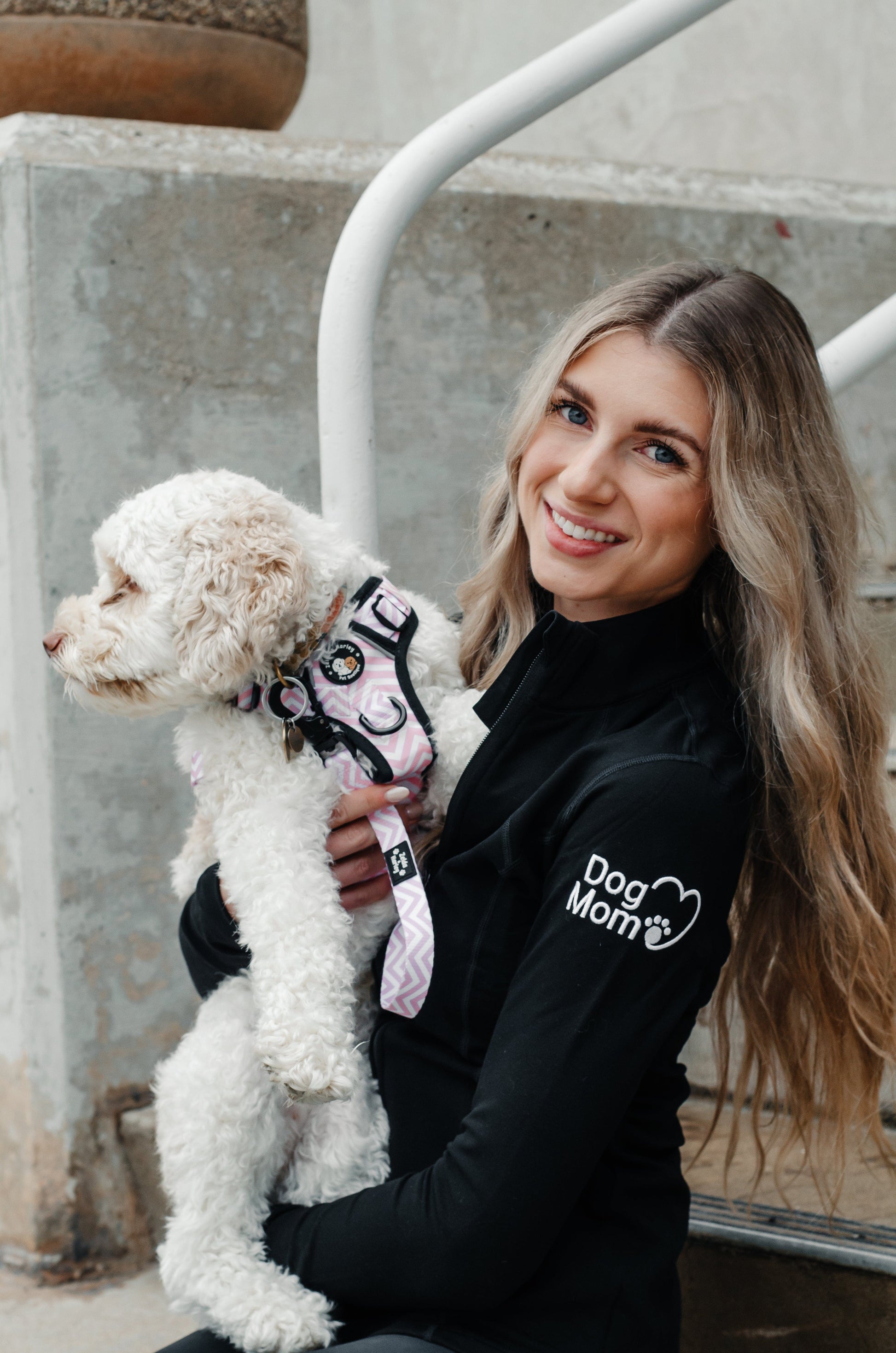 Zelda & Harley Apparel & Accessories Dog Mom Essentials Full Zip Jacket - Black